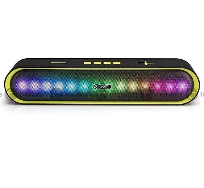 Kisonli Led 915 Bluetooth Soundbar With Rgb Lighting And Stereo Music