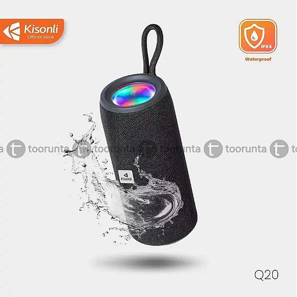 Kisonli Q20 Wireless Bluetooth Speaker Waterproof Ipx4