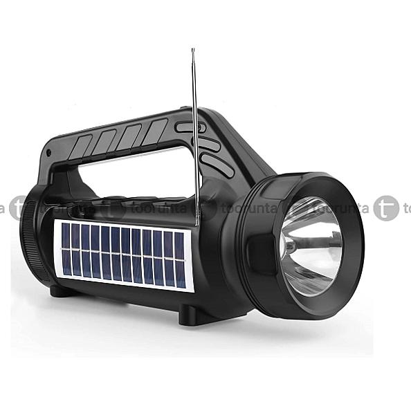 Lp V36 Solar Charging Outdoor Wireless Speaker With Fm Bt Usb Tf Aux Tws Mic Flash Light