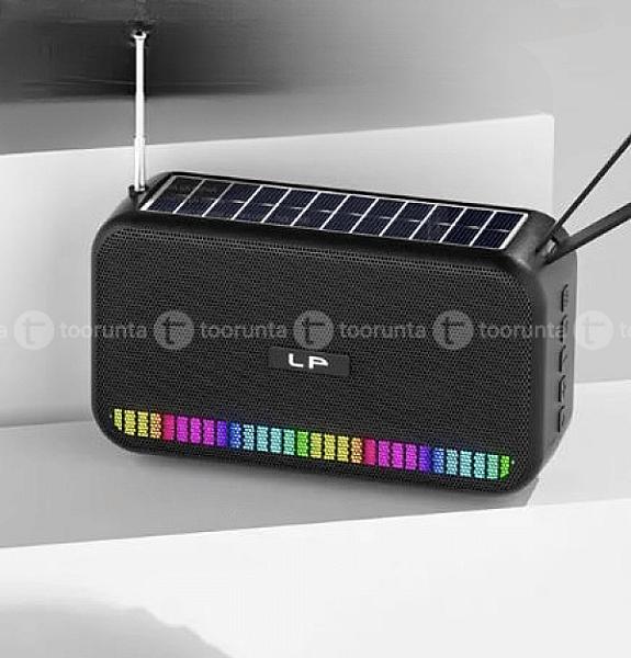 Lp V75 Solar Charging Wireless Bass Bluetooth Speaker With Led Lights