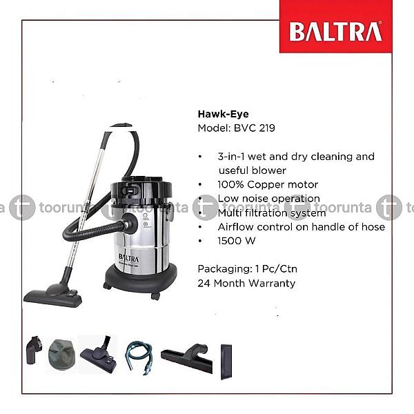 Baltra Vacuum Hawk Eye Bvc 219 1500 Watts