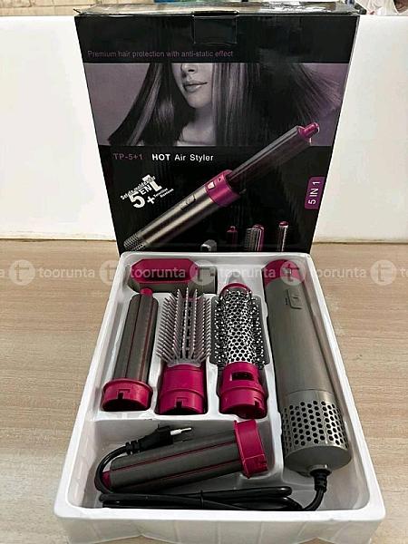 Blushy Lady 5-in-1 Hot Air Brush Hair Styler Set (Pink)