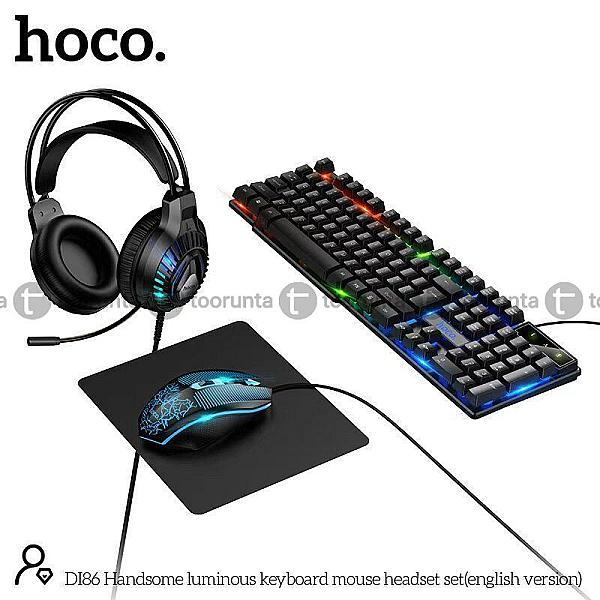 Hoco Di86 4 In 1 Gaming Set Headphone Mouse Keyboard Mousepad