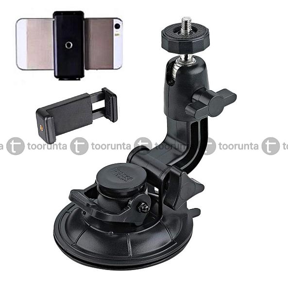 Suction Car Mount Holder For Action Camera And Mobile Phones