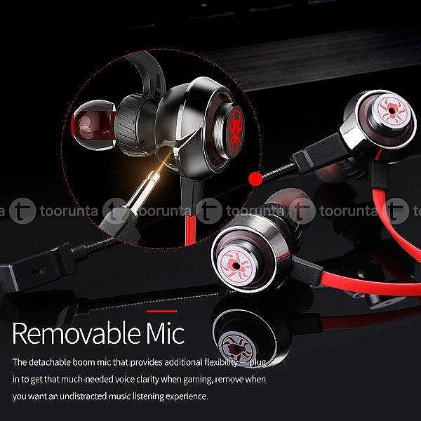 Plextone G50 Quake Vibration Gaming Earphones With Dsp Sound & Detachable Mic