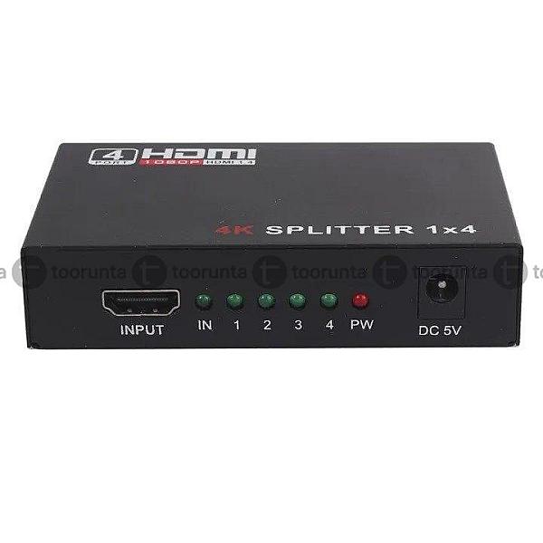 4 Port Hdmi Hub Multi Splitter & Hdtv 1080p 1 Input 4 Output