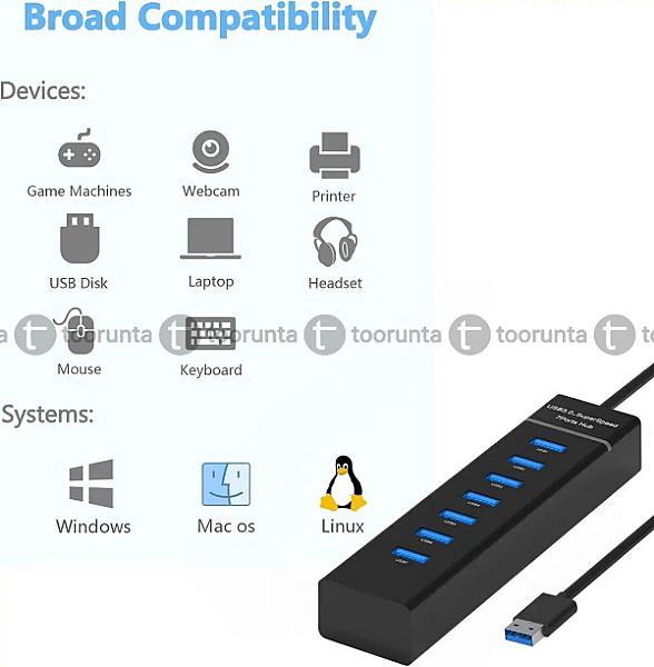7 Port Usb Hub
