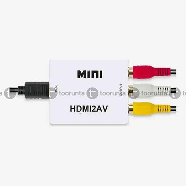 Hdmi To Av Converter 1080p With 5v Usb Power Rca Video & Lr Audio Out
