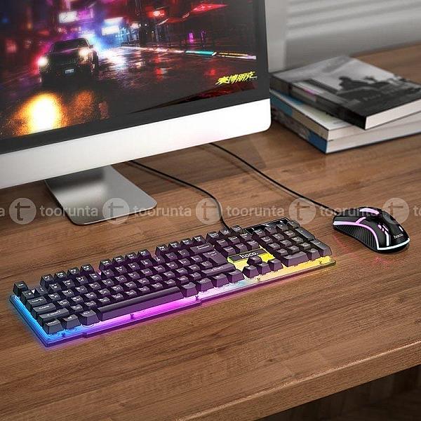Hoco Gm11 Rgb Keyboard Mouse Set Combo Terrific Glowing