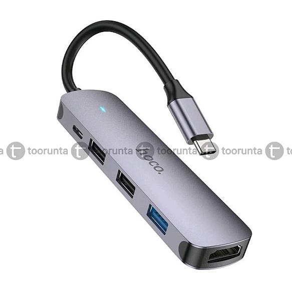 Hoco Hb27 Type C Hub Hdtv + Usb3.0 + Usb2.0*2 + Pd