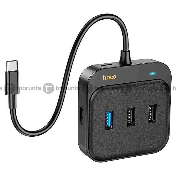 Hoco Hb36 Type C Hub Hdtv + Usb-a3.0 + 2 × Usb-a2.0 + Type-c