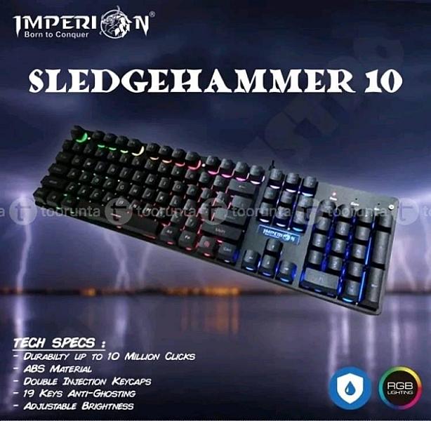 Imperion Sledgehammer 10 Gaming Keyboard Black