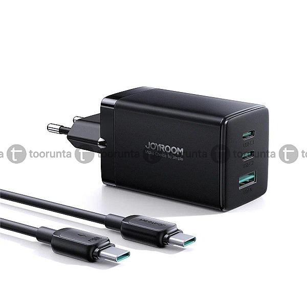Joyroom Tcg01 Gan Ultra 65w 2c1a Fast Charger+100w C To C Cable 1.2m