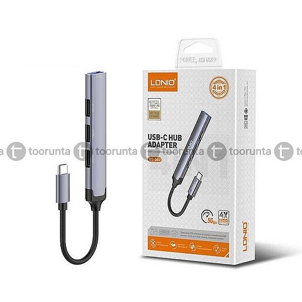 Ldnio Ds 34u 4 In 1 Usb C Usb Hub