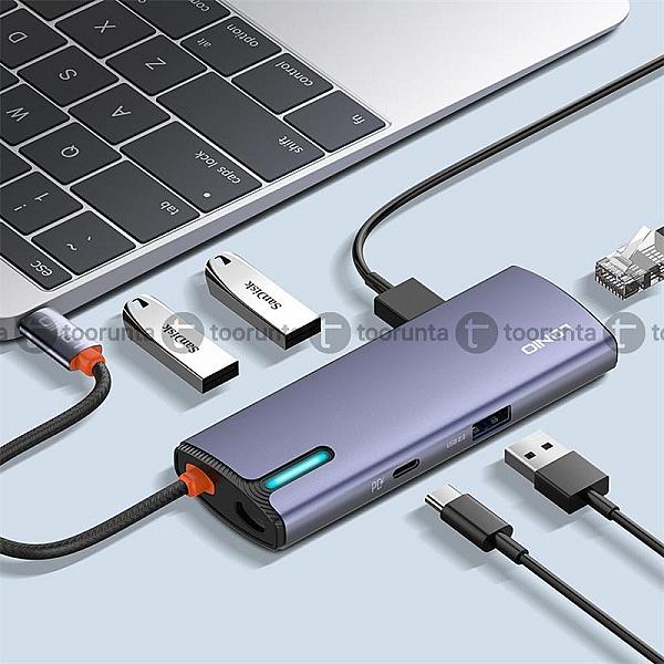 Ldnio Ds-16u Type C Docking Station 6 In 1 To Usb Pd Power Usb 3.1 Multi Port Usb C Hub