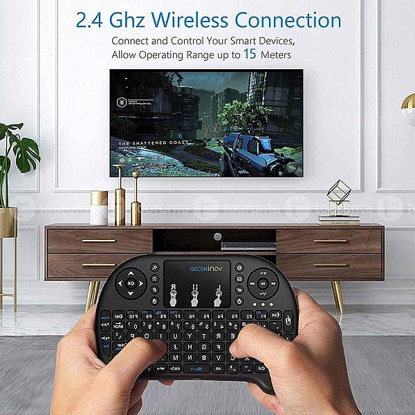 Mini Wireless Keyboard With Touchpad Handheld Remote Control