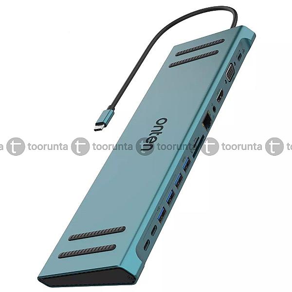 Onten 91991a 4 In 1 Type-c Multi Function Docking Station Usb Hub Card Reader Rj45 Vga Hdmi