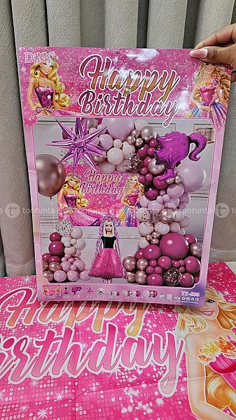 Barbie Theme Birthday Decoration Combo