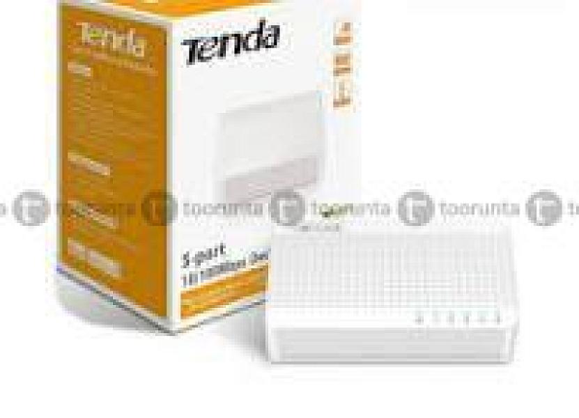 White Tenda 5-port Mini 10/100mbps Fast Ethernet Switch
