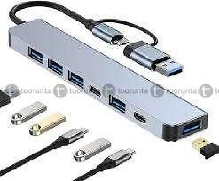 Type C To 7 Ports Usb Hub