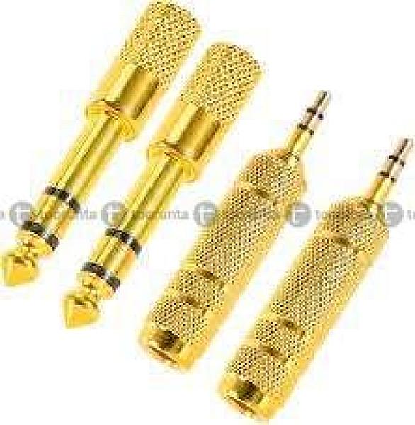 Audio Adapter 3.5mm To 6.5mm Female Male And Audio Adapter 3.5mm To 6.5mm Female Male Headphone Stereo Jack Plug Converter