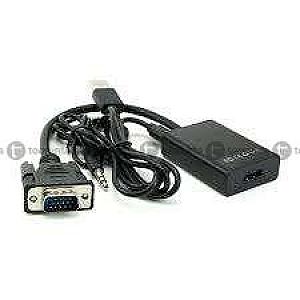 VGA to HDMI Cable Adapter Male to Female Converter With Audio OutputRatings 1