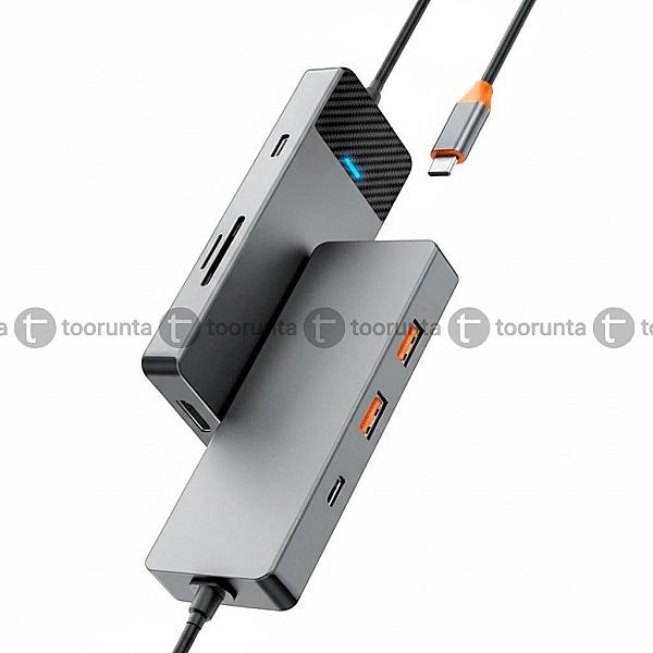 Wiwu Linker 721 7 In 1 Usb-c Hub Adapter Aluminum Alloy 100w Pd + 4k Hdmi