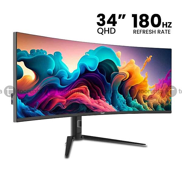 Armaggeddon Xc34uwqhd Super 34″ Qhd 180hz Curved Gaming Monitor – 3440 X 1440 Resolution – Borderless Design