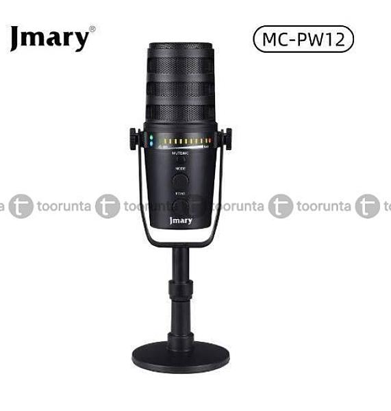Jmary Mc Pw12 Xlr & Usb Interface Microphone For Podcasting Gaming Streaming Recording