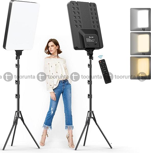 Rl24 Led Video Light Panel Light With Tripod Stand And Remote