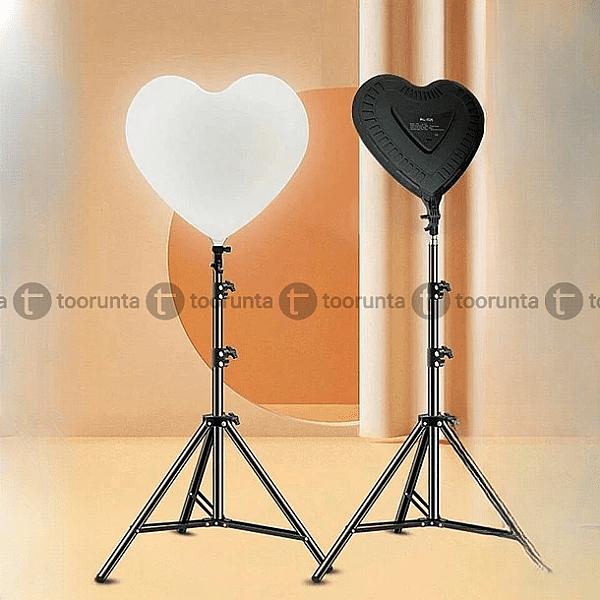 Rl500 Led Heart Shape Ring Light 3 Color Modes, Dimmable