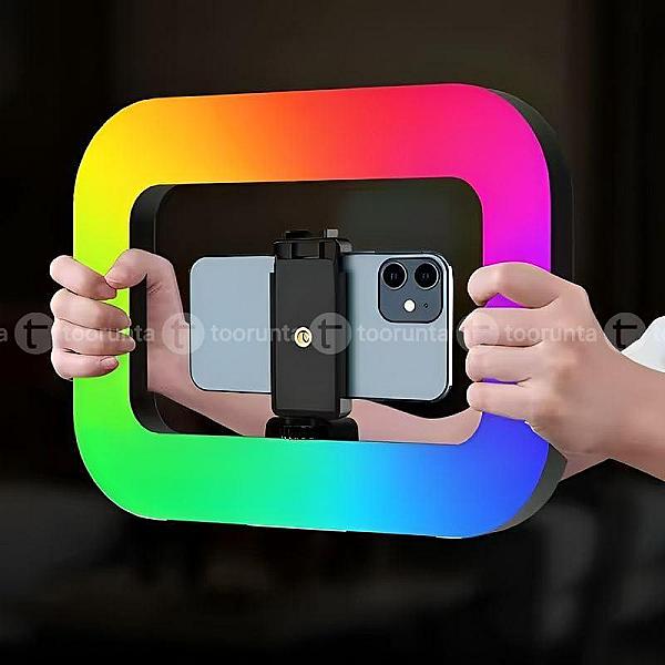 Ym200 Rechargeable Handheld Rgb Camera Ring Light & Stabilizer Kit With 20w Professional Led Fill Light.