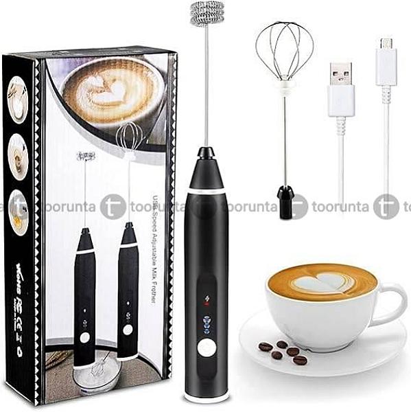 Electric Milk Foamer Usb Rechargeable 3 Speeds Coffee Foam Maker With Egg Whisk Drink Mixer Mini Blender Perfect For Coffee Cappuccino Matcha Hot Chocolate