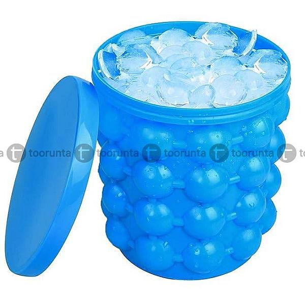 Ice Bucket,large Silicone Ice Bucket & Ice Mold With Lid, Silicon Ice Cube Maker