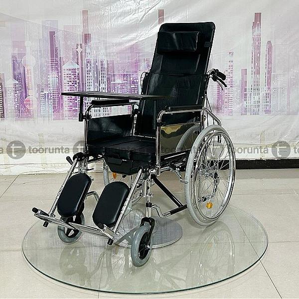 Deluxe Wheel Chair With Commode