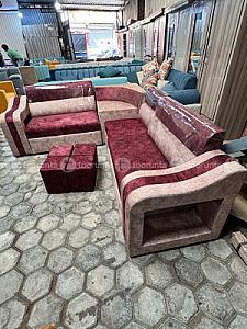 7 seater double back corner sofa