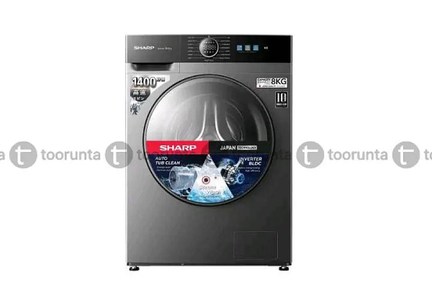 Sharp 8 Kg Front Load Washing Machine -Es-fx8bs-gn
