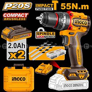 Compact Brushless Cordless Impact Drill CIDLI20558