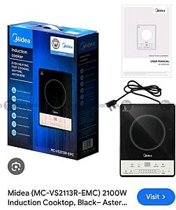 midea induction cook top 2100 watt