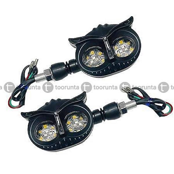 Owl Shape Running Indicator Blinker Bright Led Universal For All Bike