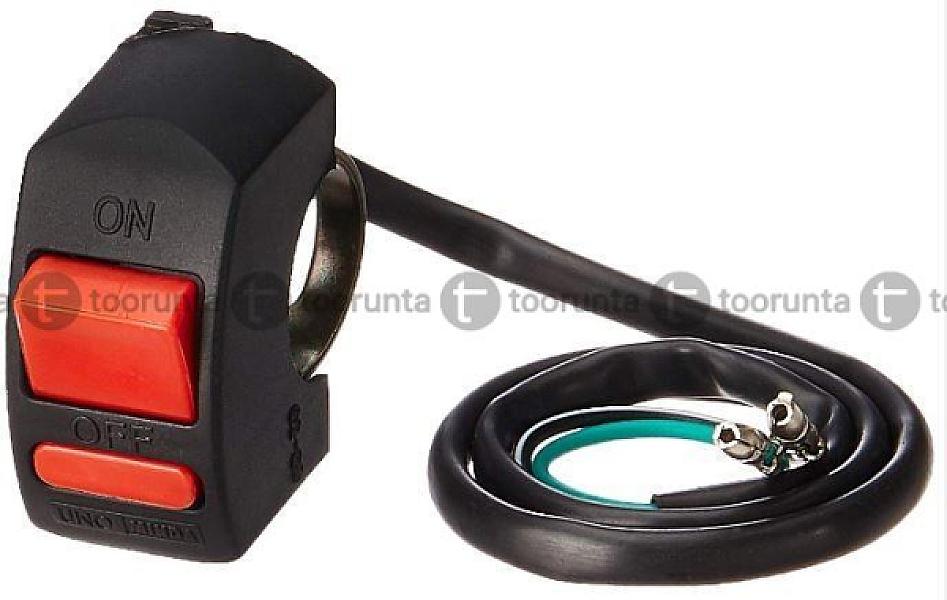 Universal On/off Switch For Bikes Black Abs+ Copper Alloy Material