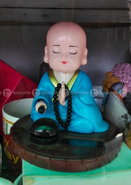 Solar Powered Buddha Monk Statue