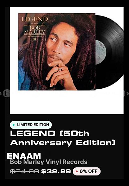 Bob Marley Legend ( 50th edition )