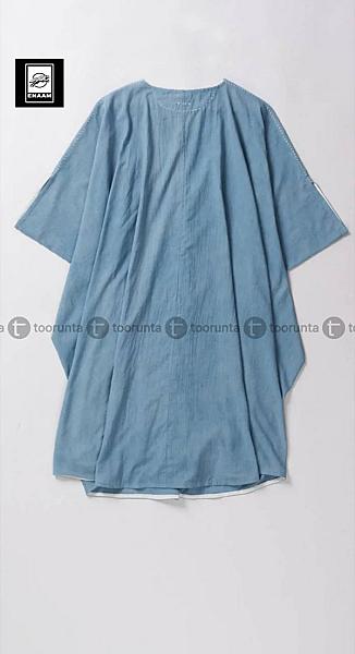 Powder Blue Vivory Drape Dress