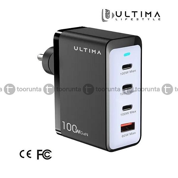 Ultima Rapid 100 100w Gan 4-port Fast Charger