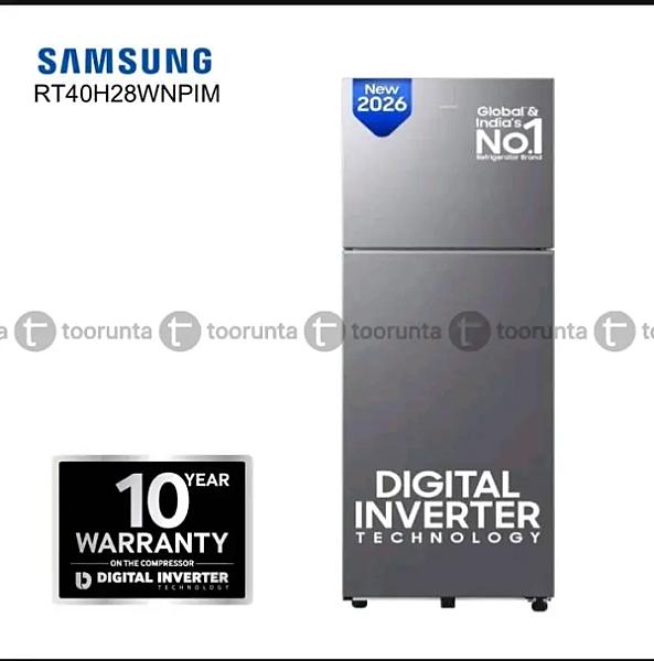 Samsung Rt40h28wnpim - 253 Ltr Double Door Refrigerator Digital Inverter Technology