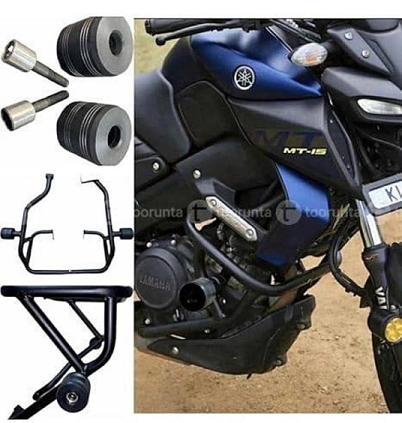 Mt Crashguard Crash Guard Leg Guard Legguard With Frame Slider For Yamaha Mt 15 Mt-15 V1 V2 Version