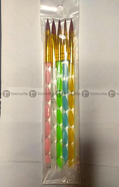 4 Pises Acrylic Gel Nail Brushes