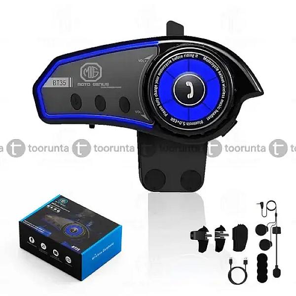 Bt35 Motorcycle Bluetooth Helmet Headset Waterproof Cycling Noise Reduction Earphone