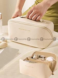 Hand make up bag White